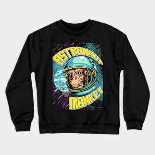 Monkey in Space Crewneck Sweatshirt